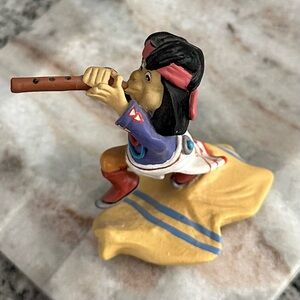 FLUTE PLAYER NATIVE AMERICAN ART DECOR VINTAGE FIGURINE PIECE